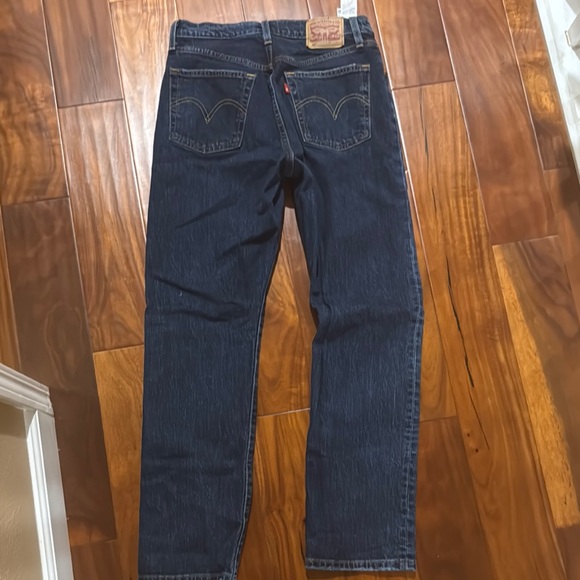 Levi's Dark Wash Button-Fly Jeans - Picture 7 of 9